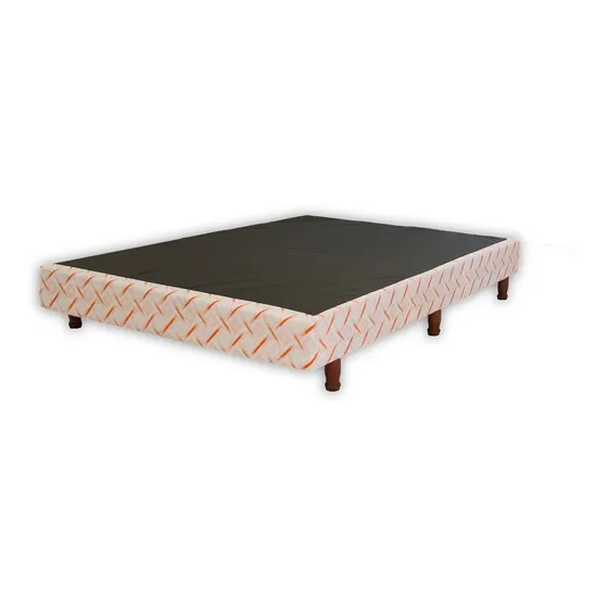 Base Sommier Box Somier 2 Dos Plazas Fabrica Linea De Lujo Color Gris Oscuro