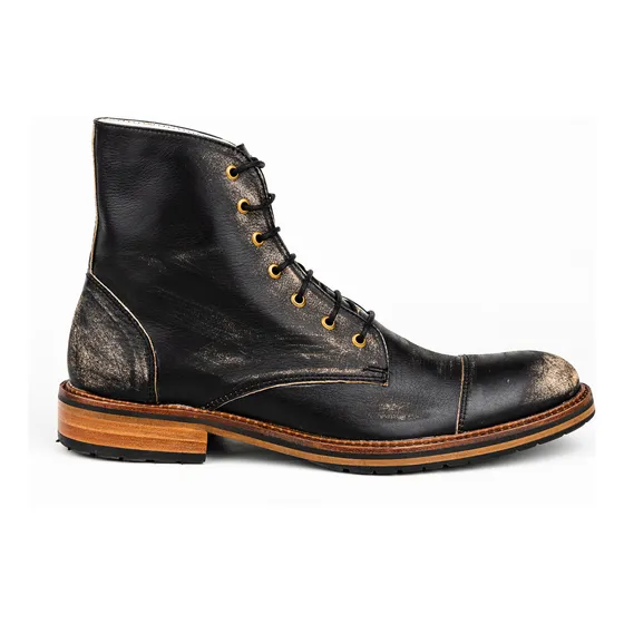 Bota Borcego Capone Hombre Cuero Vacuno Aleshandra