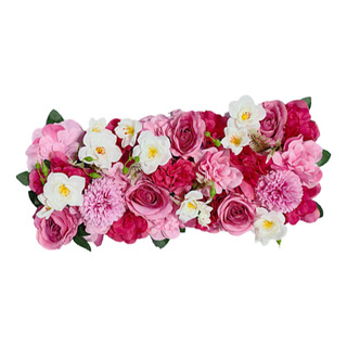 Fila Artificial De La Flor De La Puerta Arqueada Rosa Oscuro Fila Artificial De La Flor De La Puerta Arqueada Rosa Oscuro