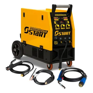 Máquina de Solda Multiprocesso 250a Promig Start Mig Tig Lift Mma Mag 3 Em 1 Frequência 50 Hz/60 Hz