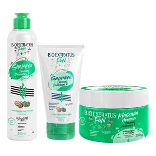 Kit Fun Crespos E Cacheados Linha Completa Bio Extratus Kit Fun Crespos E Cacheados Linha Completa Bio Extratus