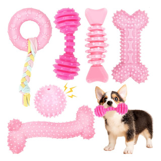 Juguetes Para Cachorros, Paquete De 6 Juguetes Para Masticar Juguetes Para Cachorros, Paquete De 6 Juguetes Para Masticar