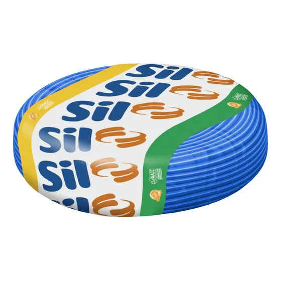Fio Cabo Flex SIL 4mm 750v Azul
