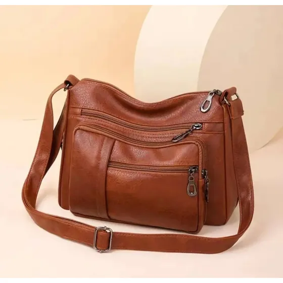 Bolso Cartera Semi Cuero Dama Mujer Fashion Moda Mayor Detal