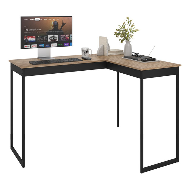 Mesa L De Canto Nórdico Para Escritório Moderno Mod: Pier Mesa L De Canto Nórdico Para Escritório Moderno Mod: Pier