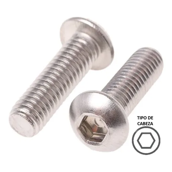 Tornillo Allen Boton Inoxidable Estandar 1/4'' X 1 1/2'' 50p