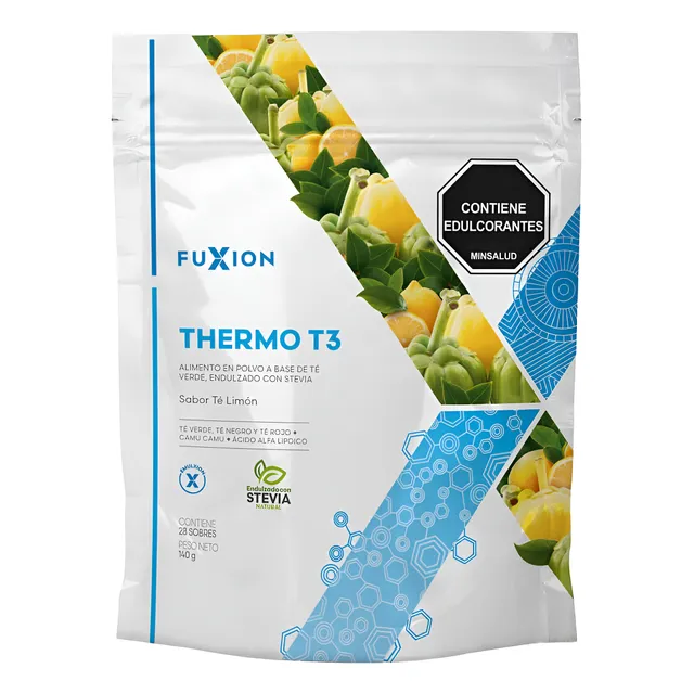 Thermo T3 Fuxion X28 Sobres - Termo Te - Reduce Elimina Grasas - Baja Peso - Control De Ansiedad Por Apetito