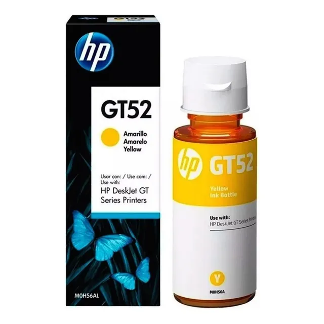 Botella De Tinta Cartucho Hp Gt52 M0h56al Gt 5820 Amarillo