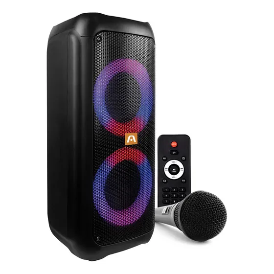 Argomtech Rave 60 Corneta Amplificadora Bt Mic Sd Usb Led