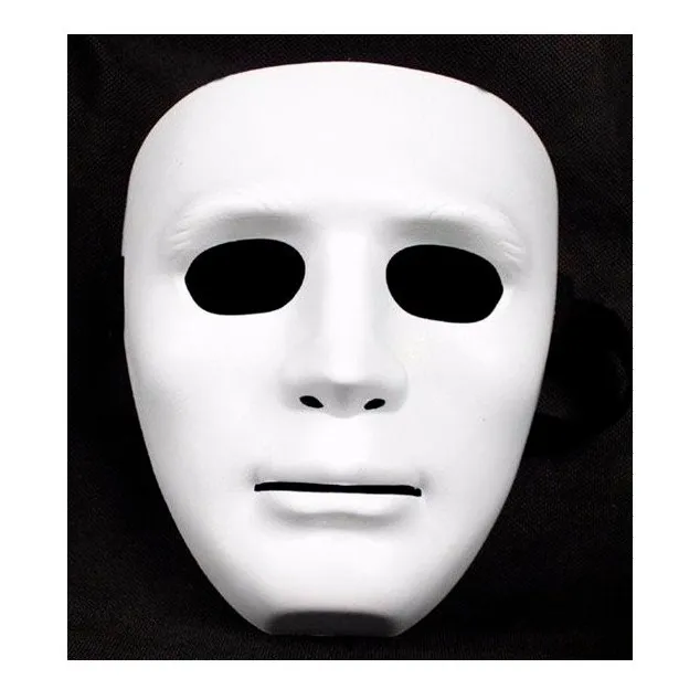 5 Mascaras Blancas Sin Expresión Teatro Halloween Mimo