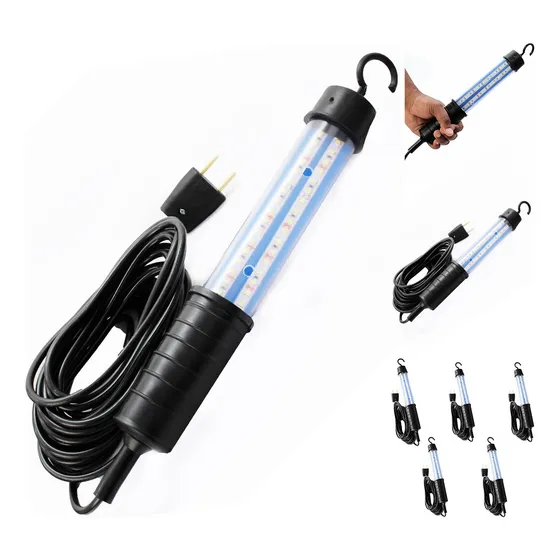 Combo 5 Pendentes De Luz Led Bivolt Para Oficina Cabo Longo