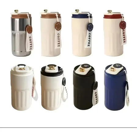 Kit 50 Copos Térmico Para Café Portátil 420ml Inox Atacado Cor Sortidas
