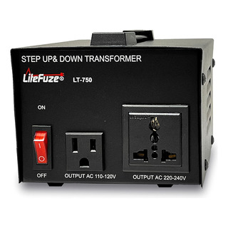 Transformador Convertidor De Voltaje Litefuze Lt-750 750w Transformador Convertidor De Voltaje Litefuze Lt-750 750w