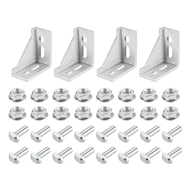 Juego De 4 Kits De Escudete De Soporte De Esquina Interior, 