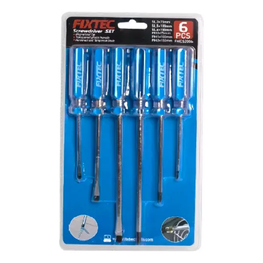 Juego De Destornilladores De 6  Piezas Fixtec/fenaca