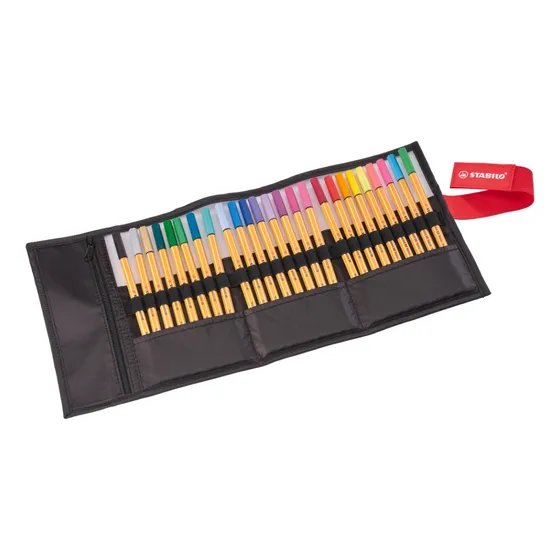 Marcadores Stabilo Fineliner 25 Colores Con Estuche 0.4mm