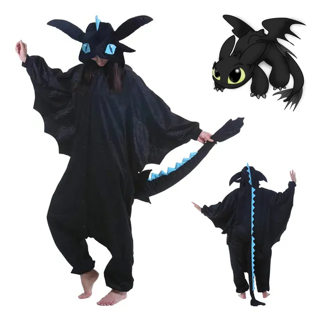 . Pijamas Mameluco Kigurumi De Chimuelo Entrenando A Tu