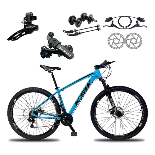 Bicicleta Aro 29 Ksw 27 Velociddes - Freio Hidraulico Tamanho Do