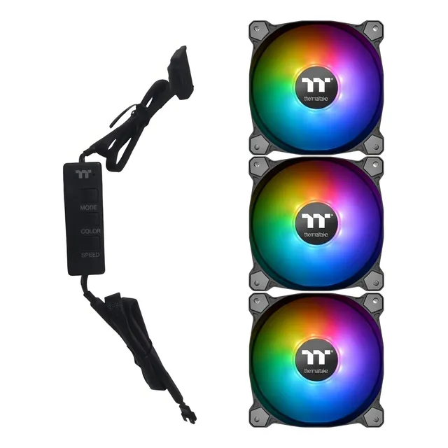 Kit de 3 ventiladores Pc Rgb 140 mm Pure 14 Thermaltake + Control