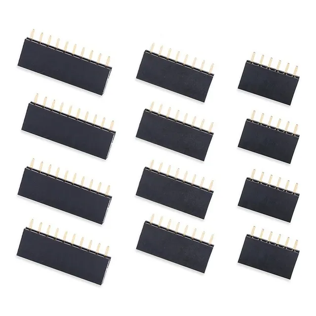 Kit 10 Barras De 6, 8, 10 Pinos Femea Pcb