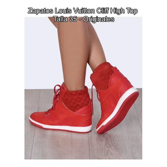 Zapatos Louis Vuitton Cliff High Top - Talla 35 - Originales