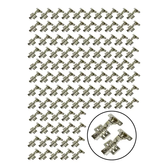 Bisagra Super Curva Cierre Suave 35mm Con Clip 50 Pares