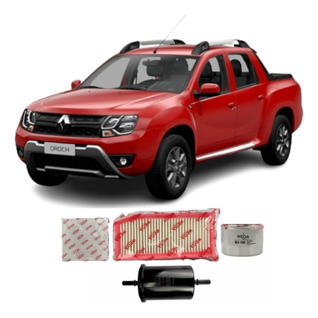 Kit Filtro Troca Completa Wega Duster Oroch 2.0 16v 143cv Kit Filtro Troca Completa Wega Duster Oroch 2.0 16v 143cv