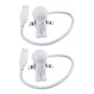 2 Luminarias Astro Light Usb Led - Astronauta 2 Luminarias Astro Light Usb Led - Astronauta