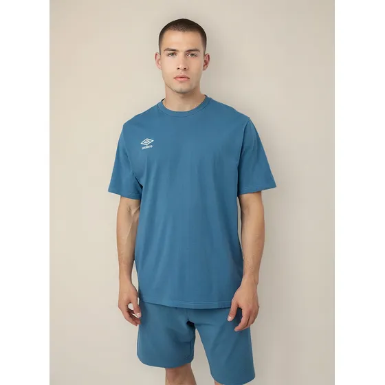 Polera Umbro Essentials Small Logo Hombre Azul