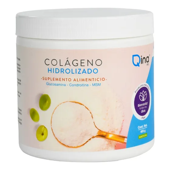 Colágeno Hidrolizado, Glucosamina  400g Qina Ntl Rmflex