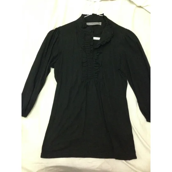 Camisa Zara Negra Dama 10 Green Talla M. Usada