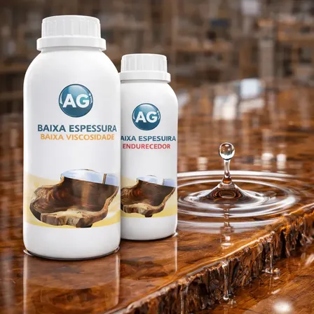 Resina Epoxi Baixa Espessura Baixa Viscosidade Ag 1kg Transparente