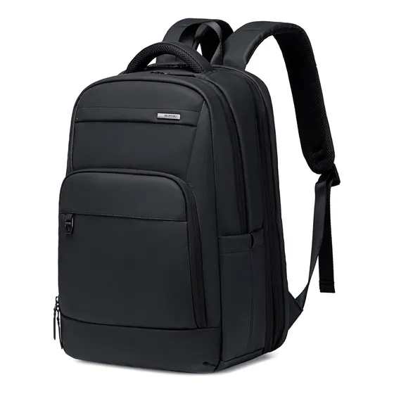 Mochila Golden Wolf Gb00708 Expandible Viaje Laptop Negro Liso