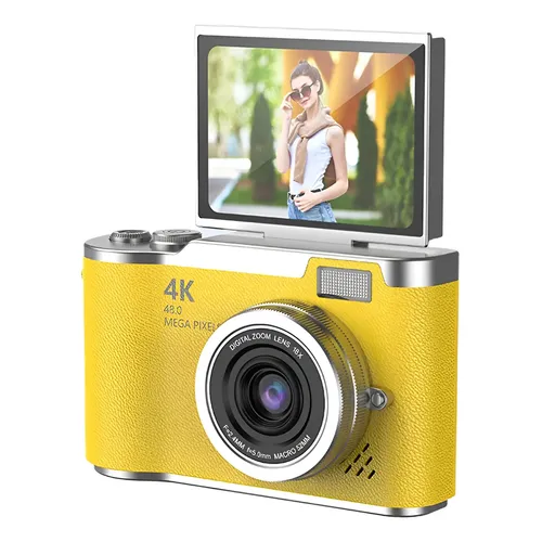 Câmera de Vídeo Digital Wi‑Fi 4K 56MP com Zoom Digital 18x Tela 3