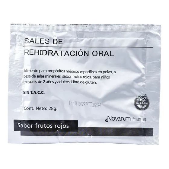Sales De Rehidratación Oral Suplemento Bulto 200 Unidades Sabor Frutos Rojos