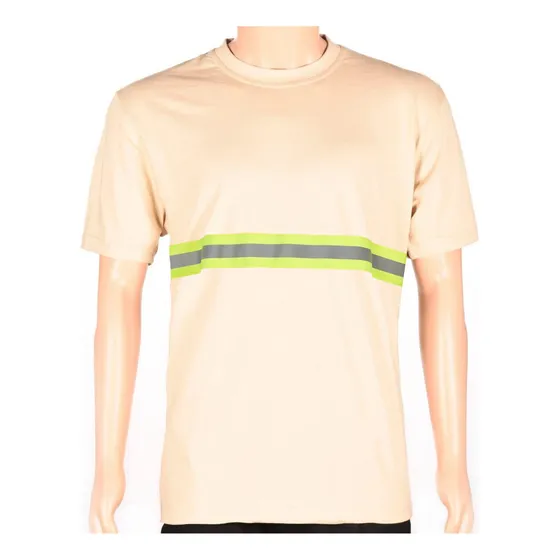 Remera Camiseta Básica Con Reflectivo Manga Corta