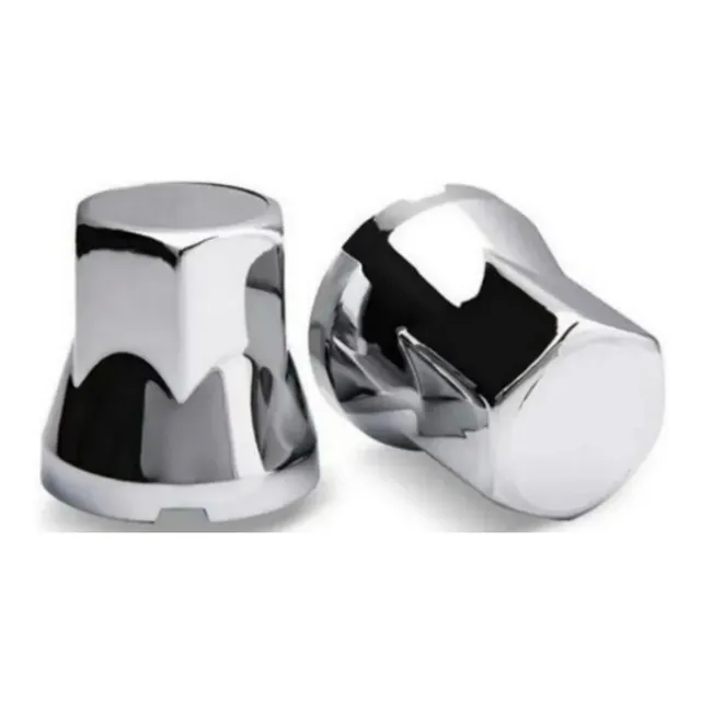 100 Capa De Porca Sextavada Roda Cromada Caminhao 32/33mm
