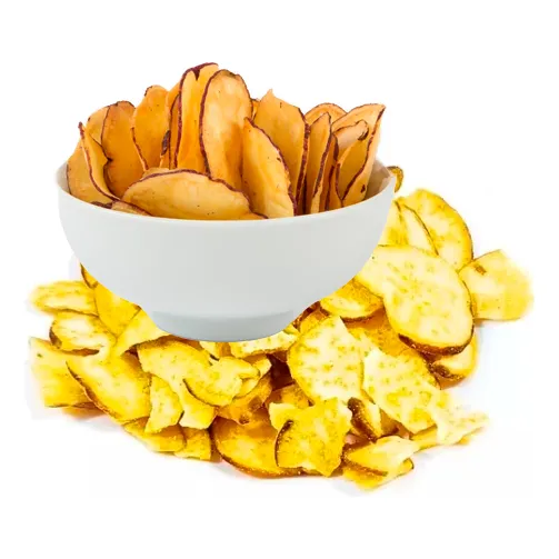 Chips Batata Doce Assada Saldável Sem Glúten Salgadinho Fit