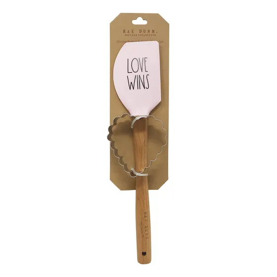 Dunn Juego Espatula Silicona Cortador Galleta San Valentin