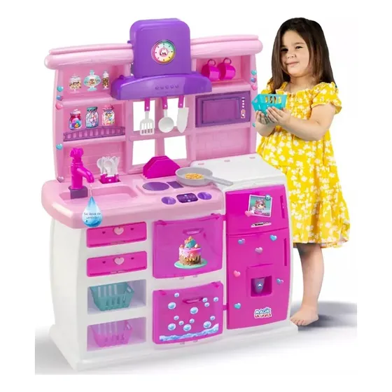 Cozinha Master Super Completa Infantil Saí Água Magic Toys