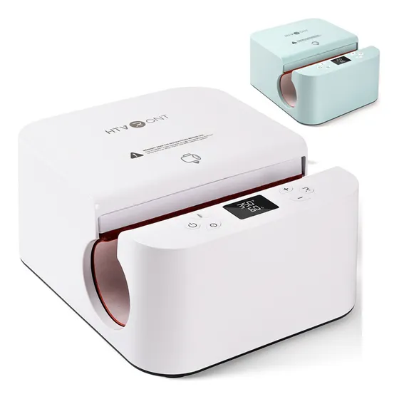 Máquina Automática De Prensado Térmico Tumbler Para Tazas De Color Blanco