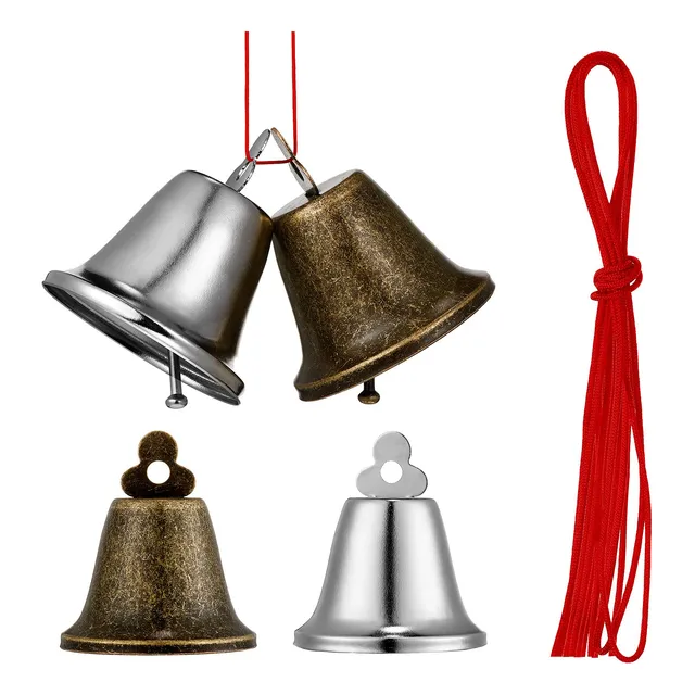 4 Piezas De Estilo Vintage, Campana Colgante De Latón,...