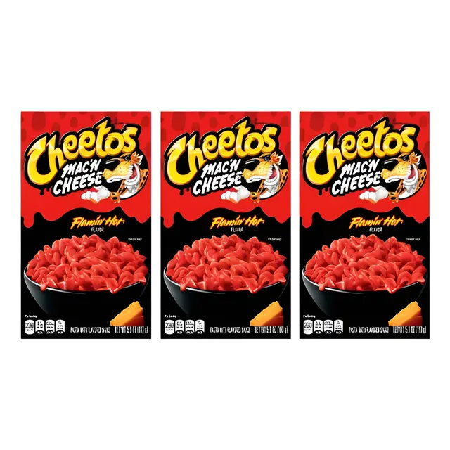Cheetos Macarrones Mac 'n Cheese Flamin' Hot 160g 3 Pack