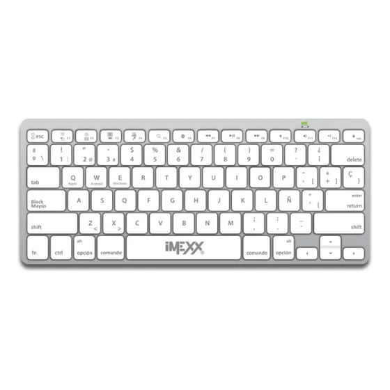  Teclado Inalámbrrico Bluetooth Imexx.24850 Para Pc O Laptop