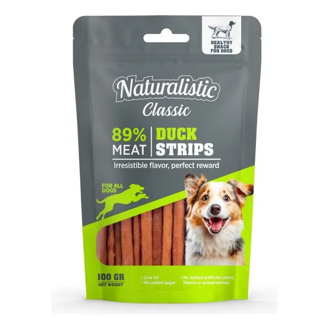 Naturalistic Snack Perro Duck Strips 100 Grs