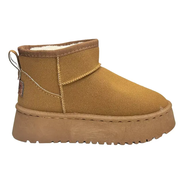 Botín De Nieve Mujer Térmico Forrado Bota Caña Baja Invierno