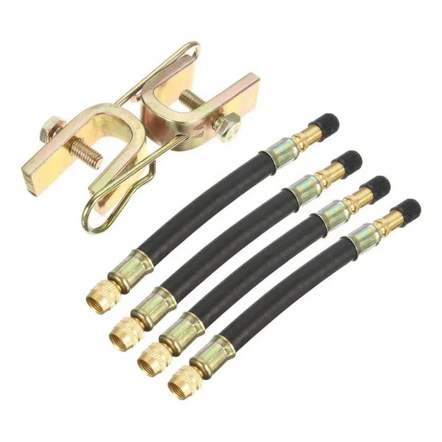 4x Extensión Válvula De Doble Neumático De Camión