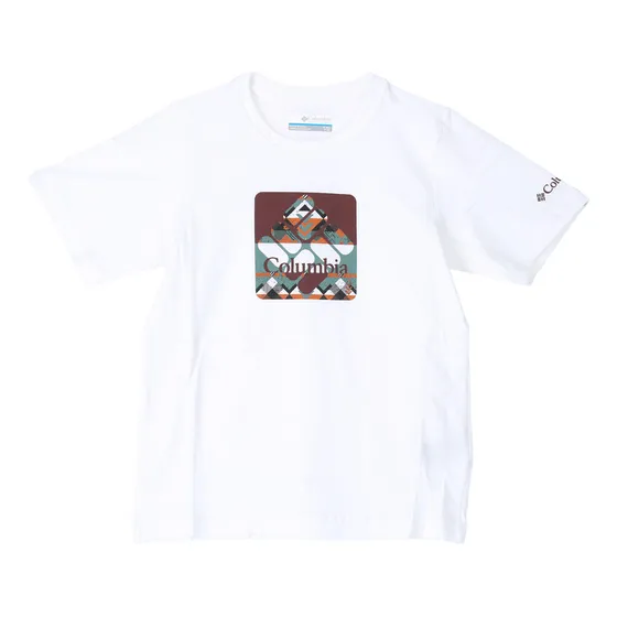 Polera Manga Corta Niño Basin Ridge Gp Blanco Columbia