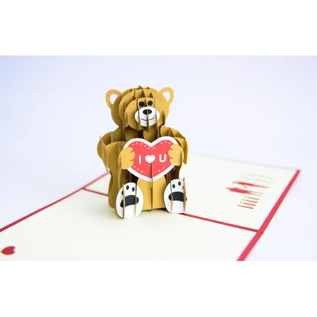 Tarjeta 3d Pop Up - Enamorados
