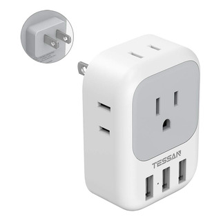 Adaptador De Enchufe Tessan Us Para Japón Tipo A Con 4 Tomas Adaptador De Enchufe Tessan Us Para Japón Tipo A Con 4 Tomas
